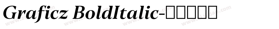 Graficz BoldItalic字体转换